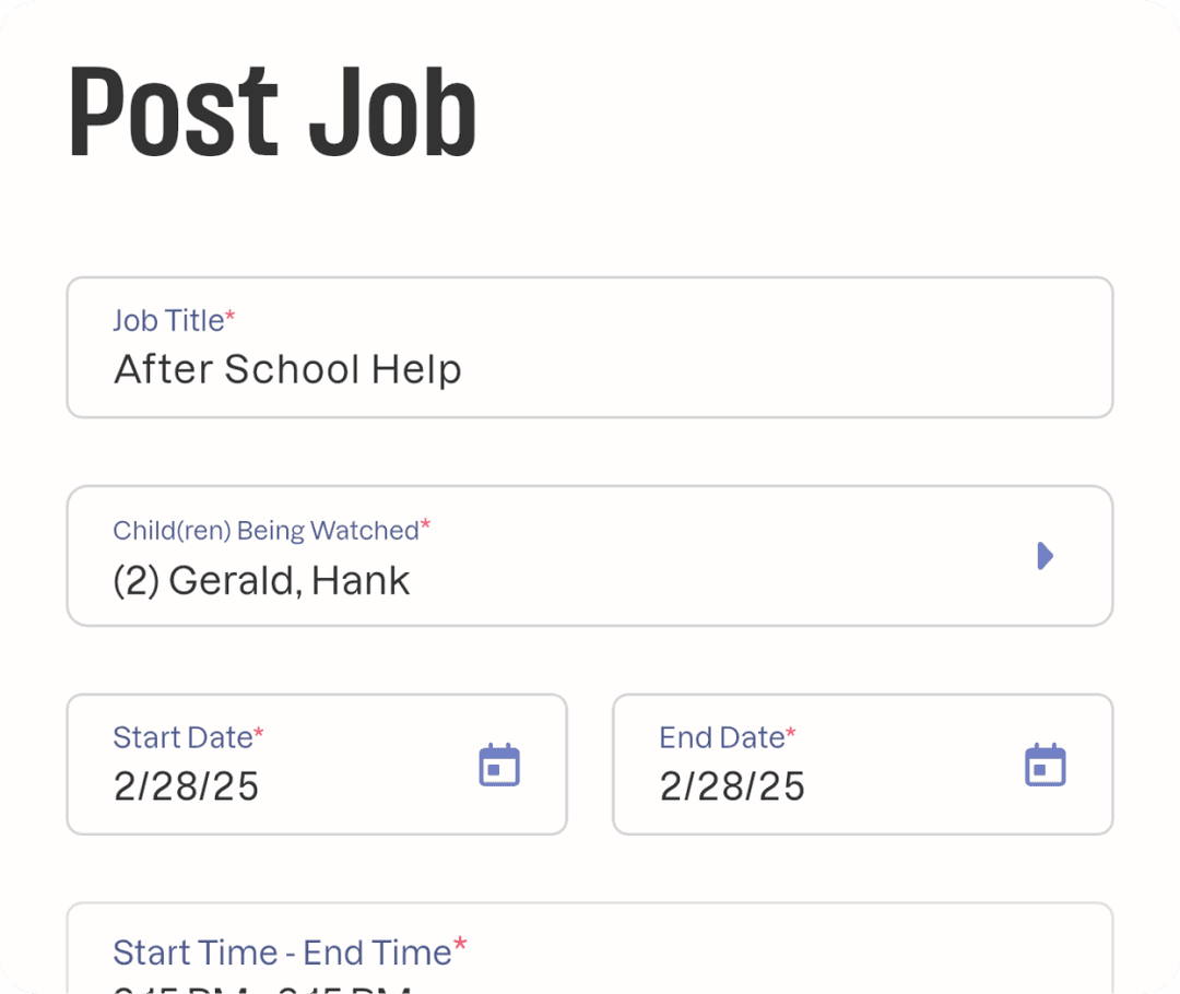 SitterSync job posting